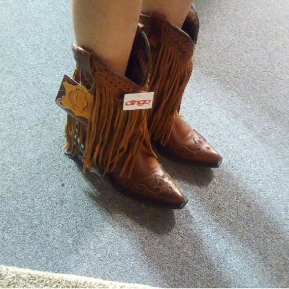 dingo Shoes - Dingo fringe boots size 6 never worn (: